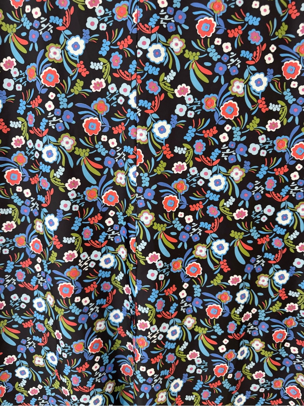 nuu•muu Fleurty Active Dress Black Ditsy Floral Keyhole Athleisure Medium - Picture 14 of 16